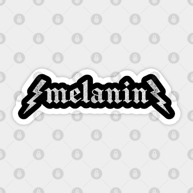 Melanin // Typography Statement Design Sticker by DankFutura